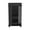 Black, variant on Cterwk Wood Bar Cart with 4 Wheels and Glass Door and Shelf, White