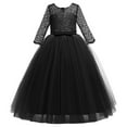 thumbnail image 2 of Kid Girls Dresses Formal Dresses For Girls Black Girls Dress Toddler Tea Party Dress Children'S Day Dresses For Girls 9-10 Years, 2 of 5