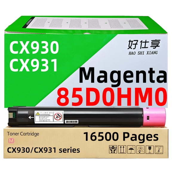 CX930 CX931 High Yield Magenta Toner Cartridge 85D0HK0 85D0HC0 85D0HM0 85D0HY0 85D0W00 Compatible with Lexmark CX930 CX931 CX930dse CX931dse CX931dtse Color Printer (Magenta Toner-16500Pages)