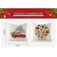 thumbnail image 2 of 1 PC Christmas Throw Pillow Cover 18x18 Inch Home Decor Cushion Case for Sofa Couch Farmhouse Christmas Decorations, Color#39, 2 of 5