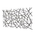 thumbnail image 3 of Polaris Rectangle Curved Metal Abstract Wall Art - Black, 3 of 10