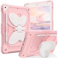 thumbnail image 1 of AmPm iPad Air 2 & iPad 9.7 2017/2018 & iPad Pro 9.7 Case, iPad 5th/6th Generation Case, 2 in 1 Rugged Full Body Shockproof Protective Girls Women Tablet Cover with Stand Pen Holder, Colorful Design, 1 of 8