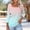 Pink, variant on Qulqfy Loose-Fitting Women's T Shirts Causal Boat Neck 3/4 Length Sleeve Tunic Basics Vacation Spring Tops for Women L