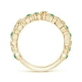 thumbnail image 2 of ANGARA Natural Nature Inspired Round Emerald & Diamond Vine Ring in 14K Yellow Gold for Women (Size-1.8mm) | May Birthstone, Birthday, Anniversary, Jewelry Gift for Women | Natural Emerald Ring, 2 of 10