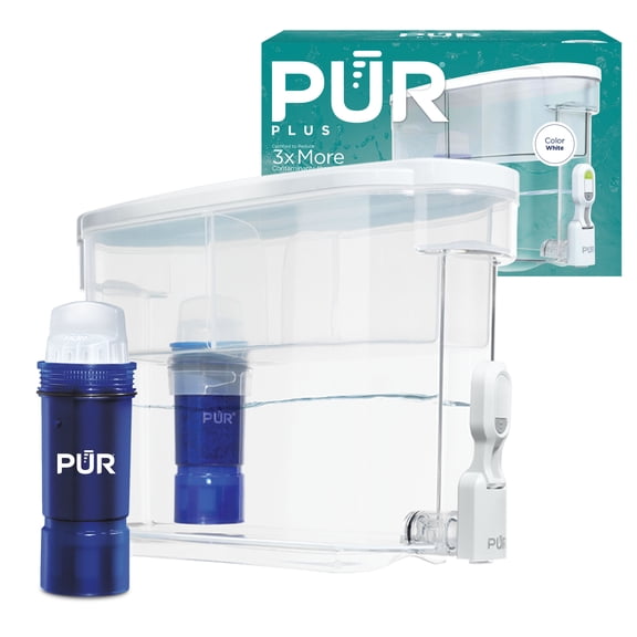 PUR PLUS 30 Cup Lead Reducing Water Filter Dispenser, White, DS1811Z