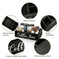 thumbnail image 2 of Coffee Station Organizer Wooden Coffee Bar Accessories Organizer for Countertop, Farmhouse Kcup Coffee Pod Holder Storage Basket Coffee Bar Organizer - Black, 2 of 8