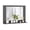 Gray, variant on Rectangle Bathroom Mirror with Shelf 23.5 x 17.5 Inch and Wood Frame