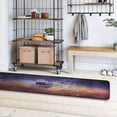 thumbnail image 4 of SKYSONIC 2'X6' Purple Butterfly Spring Runner Rug with Rubber Backing, Wild Flowers Non Slip Entryway Rug Runner Washable Soft Area Rug Carpet for Hallway Bedroom Kitchen Decor, 4 of 6