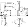 thumbnail image 6 of Hansgrohe Metris E Single Hole Faucet Chrome, 6 of 6
