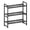 Black, variant on 3-Tier 30" Wide Wire Shelving Unit Heavy Duty Metal Storage Shelves, 250 lb Load Capacity, Black