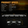 thumbnail image 5 of Xprite Black Hawk 27" Professional LED Stealth Low Profile Roof Top Strobe Light Bar, 5 of 7