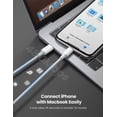 thumbnail image 3 of UGREEN Câble USB-C vers Lightning Certifié MFi 3 Pi, Blanc, 3 of 7