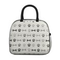 thumbnail image 2 of Dog Paw Print and Bone Cream Pattern Insulated Leakproof Lunch Box for Work, Lunch Bag for Women Men, Loncheras Para Mujer for Beach Travel Picnic Camping, 2 of 6