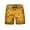 Gold, variant on Abcnature Men's Athletic Shorts, Sports Gym Running Short Pants, Men's Food Realistic 3D Printed Summer Shorts, Beach Shorts, Beach Swim Shorts, Cargo Casual Hiking Shorts Gold 3XL