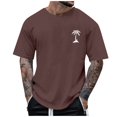 thumbnail image 1 of Men's Casual Short Sleeved T-shirt Raglan Sleeve Bottom Shirt 2XL, 1 of 5