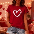 thumbnail image 4 of FAWUUDO Valentines Shirts for Women Cute Heart Valentines Gifts Tops, 4 of 7