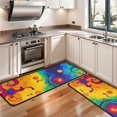thumbnail image 3 of Kitchen Rugs Sets Of 2,Colorful Circular Pattern Anti Fatigue Kitchen Mat Rugs Non Slip Washable,Decorative Kitchen Floor Mats for Kitchen,Sink,Laundry,17"x47"+17"x47", 3 of 5