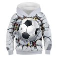 thumbnail image 2 of Sudadera con capucha con estampado 3D de fútbol para hombre, sudadera informal de manga larga, holgada, de gran tamaño, 2 of 5