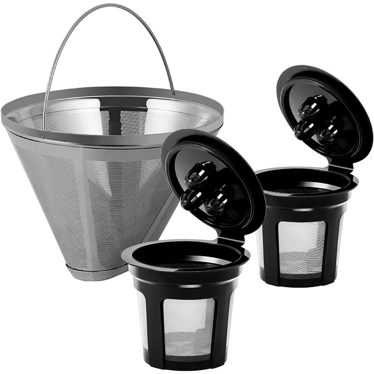 K Cup Reusable Coffee Pods For Ninja Dual Brew Coffee Maker, 3 Pack Reusable  K Cups Coffee Filter Compatible With Ninja Dualbrew Pro Cfp301 Cfp201 Cof