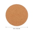 thumbnail image 2 of PINXOR 6" Round Cork Mat Flowerpot Plant Saucer, 2 of 8