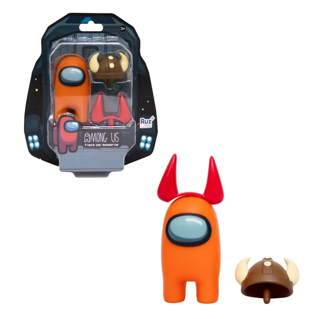Mini Figura Among Us con Accesorios - Naranja (6 cm)