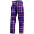 thumbnail image 3 of Men's Concepts Sport Blue/Orange New York Knicks Ultimate Plaid Flannel Pants, 3 of 4
