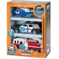 thumbnail image 4 of Driven Micro Rescue Fleet Lights & Sounds Vehicle 3-Pack (Fire Truck, Police SUV & Helicopter), 4 of 6
