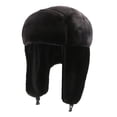 thumbnail image 2 of Sombrero de de de invierno, sombreros de bombardero, orejeras, gorro de protección para los oídos, gorro cálido de invierno de felpa Negro Sunnimix Sombrero Lei Feng, 2 of 8