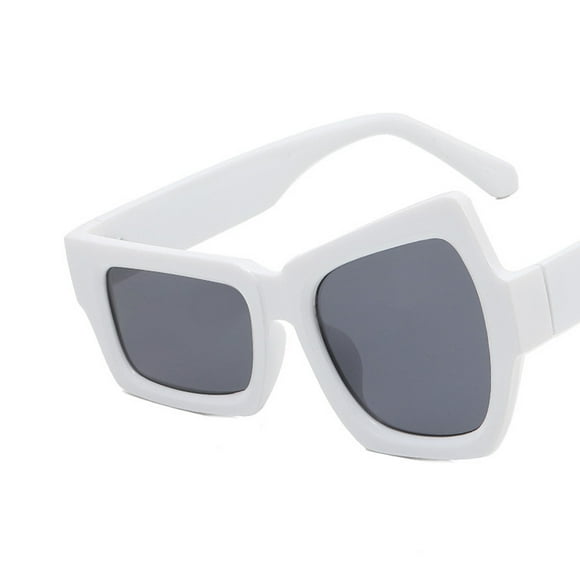 Oversized Irregular Polarized Sun Glasses For Women Men Vintage Shades Light Protection Classic Large Sun Glasses sunglasses womens blue light glasses for woman White