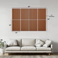 thumbnail image 2 of 8 Pack Art Acoustic Panels Sound Absorbing made wood slats Decorative Soundproof Wall Panels Self Adhesive for Nursery Game Room Bedroom 48"x32", 2 of 7
