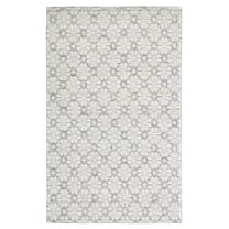 SAFAVIEH Vermont Orval Geometric Floral Wool Area Rug, Ivory/Grey, 3' x 5'