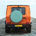 thumbnail image 6 of Gukieu Teal Green Glitter Print Car Tire Cover, Adjustable Waterproof and Dustproof Tire Protection Cover, Suitable for SUV, Truck, Van-16 inch, 6 of 6