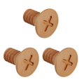 thumbnail image 1 of kurtrusly Crochet en Bois d'Érable Moderne Vis Murale Nordique Premium pour Organisation de Garde-Robe Design Croix Ronde 5.5x6cm 3Set, 1 of 6