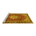 thumbnail image 2 of Ahgly Company Machine Washable Indoor Square Persian Yellow Traditional Area Rugs, 3' Square, 2 of 4