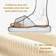 thumbnail image 4 of BERANMEY Women’s Corduroy Memory Foam Slippers Open Toe Slip-On Slippers for Womens with Cushioned Thick Sole Crossband Soft House Slippers & Bedroom Shoes (Gift-Ready), 4 of 7