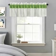 thumbnail image 5 of Green Plants Window Valance for Kitchen, Watercolor Simple Spring Green Leaves Botanical Lines Rod Pocket Short Curtain for Small Windows, Light Filtering Decorative Valance, 60 x 14 Inch, 5 of 9