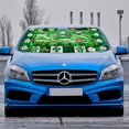thumbnail image 2 of Awypu Shamrocks Truck Jigsaw Puzzle Front Window Sun Shade for Car - Universal Fit - Funny Windshield Sun Shade for Vehicle SUV Truck Protector 51.18*27.59 in, 2 of 7