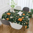 thumbnail image 2 of Yayeee Tablecloths 60" x 120" Rectangle Wrinkle Resistant Party Table Cover, Orange Flowers, 2 of 8