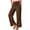 Brown, variant on Women's Summer Solid Color Cotton Linen Straight Pants Split Hem with Adjustable Drawstring Loose Casual Flowy Wide Leg Pants with Pockets Pink