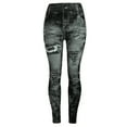 thumbnail image 2 of Women Sports Yoga Pants,Casual Sexy Camouflage Imitation Denim High Waist,Lady Hip Lifting Leggings Female Soft Lounge Workout Running Butt Lift Tights Trouser For Women, 2 of 4