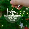 thumbnail image 5 of High Jump Shaped Ornament, Personalized High Jump Sports Xmas Ornament Gift, Custom Name & Year High Jump Player Xmas Ornament Keepsake, High Jumper Xmas Ornament Gift for Sport Lovers Coach Friends, 5 of 5
