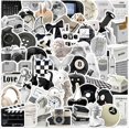 thumbnail image 2 of Pegatinas estéticas para portátiles, álbumes de recortes, botellas de agua, pegatinas en blanco y negro, 61 pegatinas retro Y2K para adolescentes, calcomanías de vinilo impermeables., 2 of 5