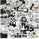 thumbnail image 2 of Stickers Aesthetic Stickers for Laptop Scrapbook Water Bottles,Black and White Stickers 61PCS Y2K Retro Stickers for Teens Vinyl Waterproof Decals, 2 of 4