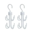 thumbnail image 5 of WHAMVOX 2Pcs Rotating Hook Hangers For Closet Organizer With Eight Claw Design In Polystyrene, 5 of 8