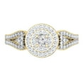 thumbnail image 3 of Dazzlingrock Collection 0.60 Carat (ctw) 14K Round Cut Diamond Ladies Vintage Bridal Halo Engagement Ring, Yellow Gold, Size 7, 3 of 4