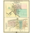 thumbnail image 2 of Snyder 26x31 Gold Ornate Wood Framed with Double Matting Museum Art Print Titled - Kenosha, Jefferson Wisconsin - Snyder 1878, 2 of 4