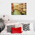 thumbnail image 4 of PIKWEEK  Venice Wall Art Vintage Italy City Picture Art Print Stretched Framed Ready to Hang Home Office Living Wall Decor 16x12in, 4 of 4