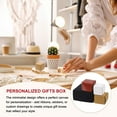 thumbnail image 6 of 3.9x3.9x2" Small Gift Boxes Bulk with Lid, 40 Pack Mini Square Cardboard Paper Present Box for Jewelry, Candy, Dark Green, 6 of 7