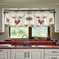 thumbnail image 3 of Yayeee Kitchen Curtains Tier Set of 2 Light Filtering 57"x24" Over Sink Window Panels, Cowboy Pattern, 3 of 7