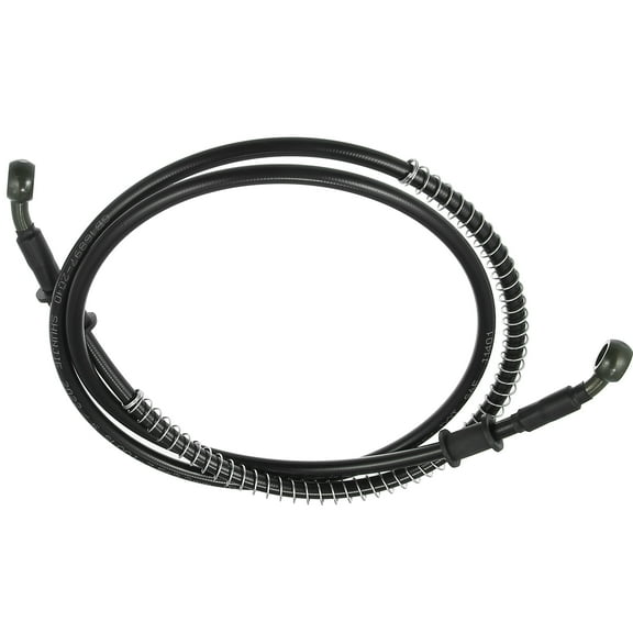 140cm 55.12" 10mm 28 Degree Motorcycle Braided Brake Clutch Oil Hoses Line Pipe Clutch Throttle Gas Line Fuel Pipe Black